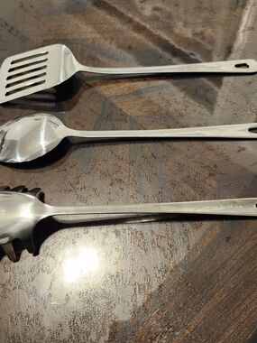 IKEA Stainless Steel Serving Utensils Set Spatula Spoons